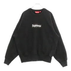 SUPREME (シュプリーム) 25SS Washed Box Logo Crewneck ウォッシュ加工 ボックスロゴ クルーネック トレーナー ブラック