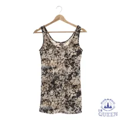 ☆美品☆ トップス カットソー ノースリーブ 袖なし 花柄 おしゃれ レディース 総柄 901-1667 送料無料