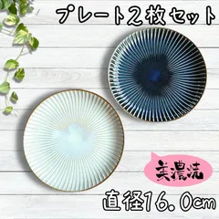 160プレート２枚セット＊日本製＊美濃焼