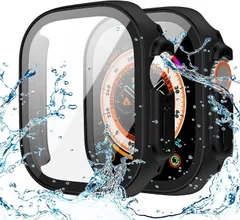 【特売】【2023強化版】AMAPC for Apple Watch 防水ケース 40mm 41mm 44mm 45mm 対応 と互換性があり 数秒で Ultra シリーズの外観に変換できます IP68完全防水 バンド 水泳・スポーツ専用 防水ケース ガラスフ
