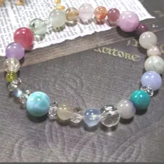 可愛い❣️ロードナイトシリカフラワー❤︎天然ピンクサファイヤ4.5mmブレスレット 可愛い❣️ロードナイトシリカフラワー❤︎天然ピンクサファイヤ