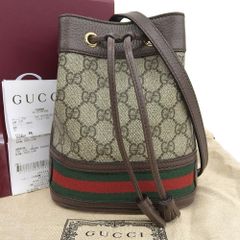 【本物保証】 箱・布袋・保付 新品同様 グッチ GUCCI オフィディア シェリーライン GGプラス ミニバケットバッグ 550620 498879 ショルダー