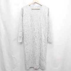 ◇ ⊂ ノーリーズ　NOLLEY'S カジュアル 長袖 ロング ワンピース サイズ38 グレー系 レディース E  【1505130007121】