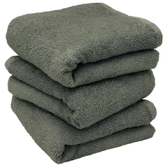 hiorie(ヒオリエ) ミニバスタオル 日本製 ホテルスタイルタオル 3枚セット モス 50×100cm 無地 瞬間吸水 小さめ タオル セット 耐久性 綿100% 【選べる18色】 泉州タオル 1