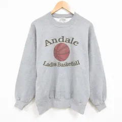 L/古着 ジャージーズ 長袖 スウェット メンズ 00s バスケットボール クルーネック グレー 霜降り 25jan06 中古 スエット トレーナー トップ