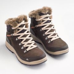 訳あり品　デカトロン　QUECHUA (ケシュア) 訳あり品　デカトロン　登山・スノーハイキング シューズ ミドルカット X-WARM SH 500 防寒・防水 保温 - レディース　ディープシェール 　23.5cm　ほこりがあり