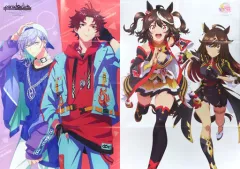 【中古】ポスター 両面A1ポスター(八つ折) 朱雀野アレン＆矢戸乃上珂波汰/キタサンブラック＆シリウスシンボリ 「Paradox Live THE ANIMATION/ウマ娘 プリティーダービー Season3」 PASH! 2024年1月号 別冊付録