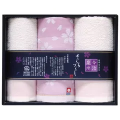日本名産地タオル 今治×泉州さくらづくしタオルセット (TMS2008803)
