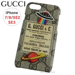 【グッチ】GG UFOナイトクーリエ iPhone7/8/SEケース ブラック GUCCI】グッチ UFOナイトクーリエ iPhone7/8/SE2/SE3 ケース