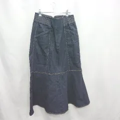 ◇ Θ FREE'S MART フリーズマート ロング フレア スカート サイズM ネイビー系 レディース E  【1503050028066】