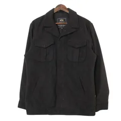 ALPHA INDUSTRIES アルファ インダストリーズ ウールジャケット ミリタリー ブラック（メンズ M ）中古 古着 A4485