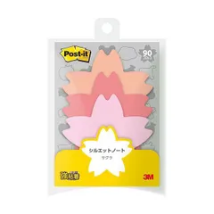 【10個セット】 3M Post-it ポストイット シルエットノート 強粘着 サクラ 3M-SSS-CHRX10