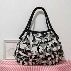 グラニーバッグ（パンダ＊グリーン）