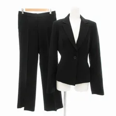 【美品/新品同様】コムサイズム　春夏秋用　パンツスーツ　ストライプ　濃紺　L COMME CA ISM / コムサイズム （レディース） スーツ
