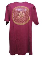 訳あり　アジアン衣料　ネパール・Tシャツ 41  (マンダラ) XLサイズ