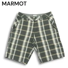 MARMOT マーモット 春夏 ストレッチ★ チェック柄 ハーフ ショート パンツ Sz.30 メンズ 登山 アウトドアのサムネイル