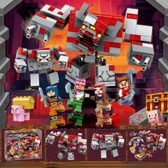 【新品未使用】マインクラフト レゴ レッドストーンの決戦 おもちゃ マインクラフト ブロック レゴ 互換 子供プレゼント ギフト