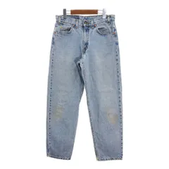 90年代 Levi's リーバイス 550 デニムパンツ オレンジタブ ライトブルー(メンズ W32 L32)中古 古着 T8628