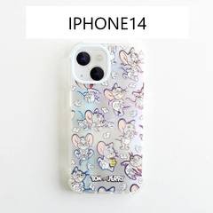 新品展示品在庫　SKINNY DIP　iPhone 14 Tuffy glitter　トムとジェリー