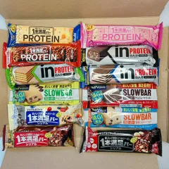 【プロテインバー食べ比べ】12本セット 一本満足バー シリアルバー 低糖質おやつ スローバー inバー 食べ比べ 1本満足 ブルボン チョコバー オートミール