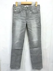 SOMETHING｜サムシング レディース ジーンズ テーパード ストレート リヨセル混 ブラックデニム ストレッチ ジーンズ SKY38