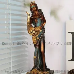置物 オブジェ アンティーク調 ヴィンテージ調 彫刻 女神像 財宝 インテリア雑貨 装飾 卓上 リビングルーム 書斎 屋内 屋外 4-7