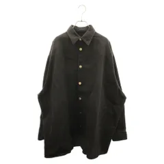 RAF SIMONS (ラフシモンズ) 18SS デニムイージーフィットシャツ オーバーサイズ 背面レザーパッチ デニムジャケット 181-248-10031 ブラックのサムネイル