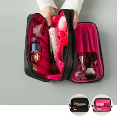 コスメポーチ レディース 化粧ポーチ 機能的な 大容量ケース メイクポーチ