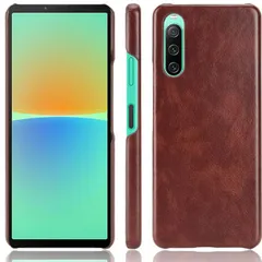 Xperia 10 IV ケース SO-52C SOG07 エクスペリア10 マーク4  レザー ハード ケース 【Color】 ブラウン