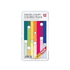 クーピー色鉛筆　サクラクレパス 12色 PFY12