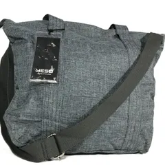 新品✨　在庫限り！早い者勝ち！希少　YESO　ショルダーバッグ　トートバッグ　2way　裏地総柄　シルバー金具　キャンバス　 撥水　大容量　バイカラー　男女　兼用　A4収納可能　13058