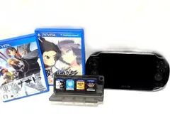 動作確認 初期化済み PS VITA SONY ソニー ヴィータ ■ PCH-1100 本体 ソフト6点付き メモリーカード16GB付き  □ ７B