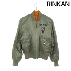 ルイヴィトン 15SS RM151 H7B70WUVO Vワッペン MA-1ジャケット ルイヴィトン 15SS RM151 H7B70WUVO Vワッペン MA-1ジャケット