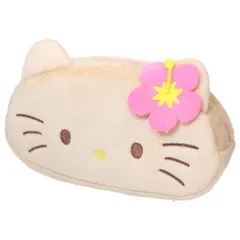 ハローキティ ペンケース ぬいぐるみフェイスペンポーチ ひやけ サンリオ ティーズファクトリー 筆箱 新学期準備文具 キャラクター グッズ 