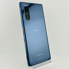 バッテリー新品  Xperia 5 64 GB ブルー SIMフリー(simロック解除済) 白ロム 中古 本体 動作確認済  【最短送料無料】G-243