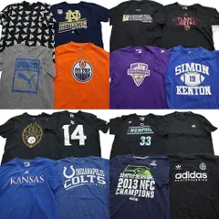 古着卸 まとめ売り スポーツブランドMIX 半袖Tシャツ 16枚セット (メンズ L ) アディダス リーボック ナイキ 中古 古着 NA0875