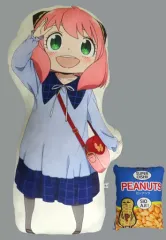 【中古】クッション・抱き枕・本体 アーニャのBIGクッション＆ピーナッツクッションブランケットセット 「SPY×FAMILY×ローソン キャンペーン ローソンアプリくじ」 SPY×FAMILYコース 当選品