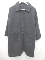 mumokuteki ムモクテキ 中綿入りロングコート ブラック 美品 軽くて暖かい中綿入りノーカラーコート – ナチュラルグッズなら
