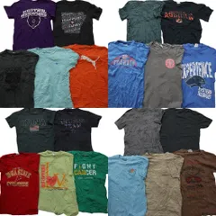 古着卸 まとめ売り カラーmix プリント 半袖Tシャツ 20枚セット (メンズ S ) プロチーム NBA サンダー プーマ カレッジ風 中古 古着 MY2961