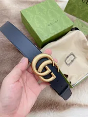 【今日特価】Gucci Double G 2.0cm 本革ベルト-3