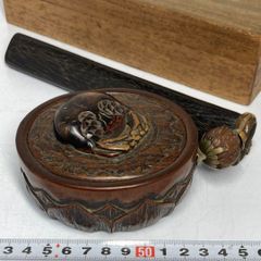 光玉在銘 極上彫まんじゅう根付 23g 東Y8-0504☆2Fトコチ - メルカリ