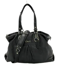 コーチ　レザー　2way ショルダーバッグ　ブラック　F15513 COACH COACH コーチ ブラックレザー 2WAYショルダーバッグ