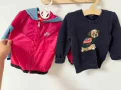 ポロ 赤ちゃん ニット ( 100 ) +ナイキ 防風 ( 90 )