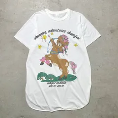 90年代 USA製 SAGITTARIUS アート アニマル プリント Tシャツ Tワンピ ビッグサイズ レディース 