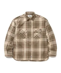 FIRST DOWN (ファーストダウン) ネルシャツ WORK L/S SHIRTS COTTON NELCHECK BEIGE
