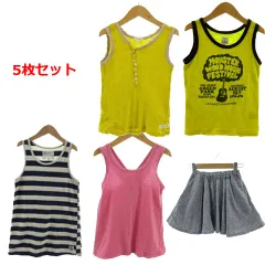 MARKEY'S Seraph タンクトップ ワンピース スカート 5枚セット タンクトップ ワンピース ノースリーブ ひざ丈 スカート フレアスカート ひざ丈 マルチカラー 130 140