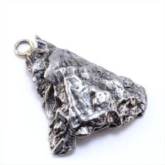 カンポデルシエロ 隕石 13.1g 鉄隕石 原石 ネックレス ペンダント トップ アクセサリー P2568