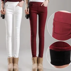 裏起毛 スキニーパンツ パンツ レギンス チノパン トレンカ レギンパン ボトムス 無地 秋冬 レディース コーデ スキニー パンツ ロングパンツcbr894