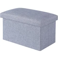 【在庫処分】おしゃれ 足置き台 収納ボックス オットマン 40*25*25cm 折りたたみ 収納スツール 耐荷重80kg チチロバ(TITIROBA) 限定】 グレー 【