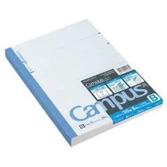 （まとめ買い）コクヨ キャンパスノート B罫 中横罫 セミB5 罫幅6mm 30枚 5冊パック ノ-3BNX5 【×3セット】